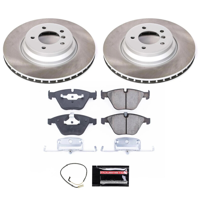Mercedes-Benz CL500 Brake Kit - Front + Rear - PowerStop - Drilled & Slotted Rotors + Carbon-Fiber Ceramic Pads - `03-`06