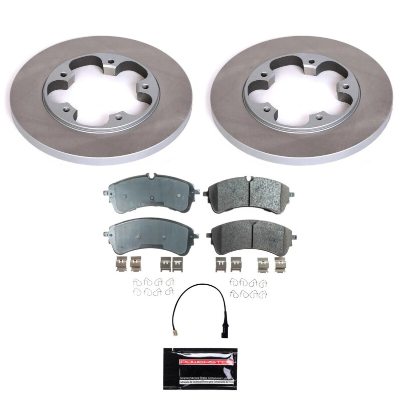 Mercedes-Benz CLS550 Brake Kit - Front + Rear - PowerStop - Drilled & Slotted Rotors + Carbon-Fiber Ceramic Pads - 2007