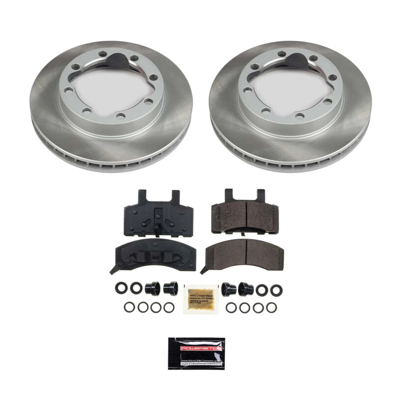 Mercedes-Benz E500 Brake Kit - Front + Rear - PowerStop - Z23 Evolution Sport + Carbon-Fiber Ceramic Pads + Drilled & Slotted Rotors - `04-`06