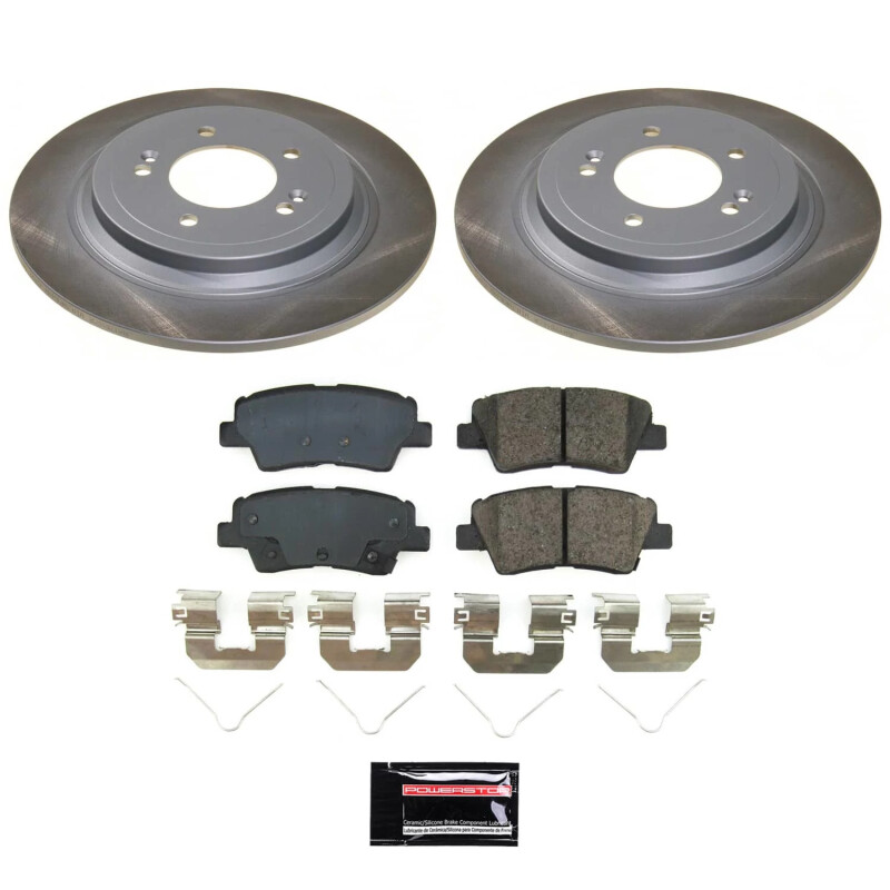 Mercedes-Benz Sprinter 3500 Brake Kit - Front + Rear - PowerStop - Z36 Truck & Tow, Carbon-Fiber Ceramic Pads + Drilled & Slotted Rotors - `10-`18