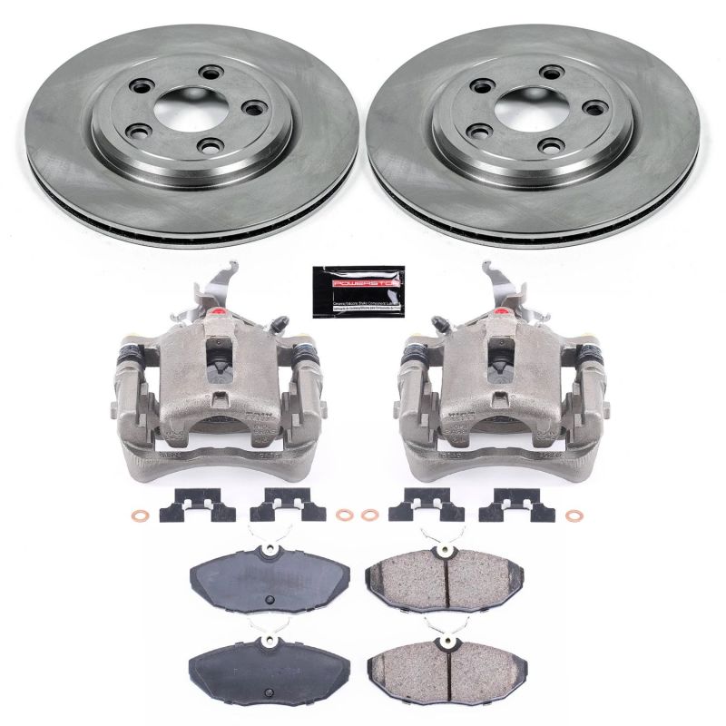 Lincoln LS Brake Kit - Rear - PowerStop - Evolution Rotors + Z16 Ceramic Pads + Non-coated Calipers - `03-`06