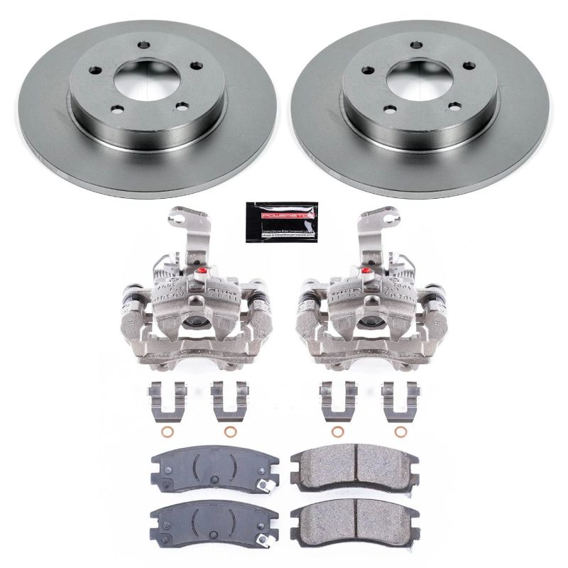Buick LeSabre Brake Kit - Rear - PowerStop - Autospecialty Rotors + Evolution Ceramic Pads + Non-Coated Calipers - `00-`05