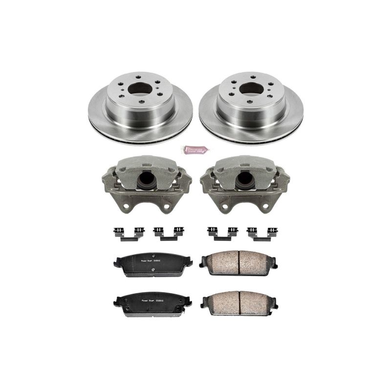Cadillac Escalade Brake Kit - Rear - PowerStop - Z16 Ceramic Pads + OE Rotors + Replacement Calipers - `07-`14