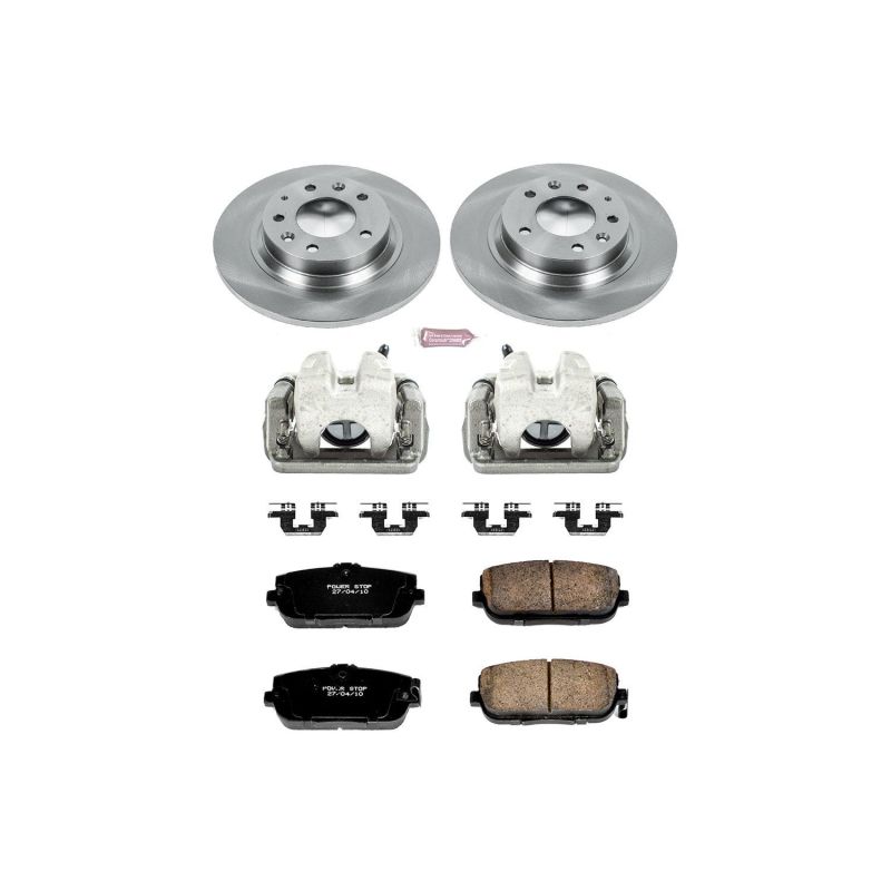 Mazda MX-5 Miata Brake Kit - Rear - PowerStop - Autospecialty Rotors + Evolution Ceramic Pads + Non-Coated Calipers - `06-`15