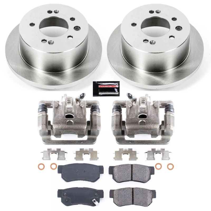 Hyundai Elantra Brake Kit - Rear - PowerStop - Autospecialty Rotors + Evolution Pads - `07-`10