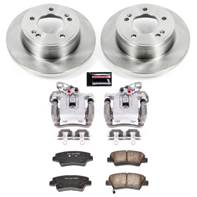 Hyundai Elantra Brake Kit - Rear - PowerStop - Autospecialty Rotors + Z16 Ceramic Pads + Non-coated Calipers - `11-`19