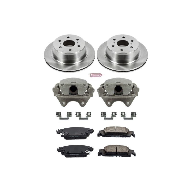 Cadillac Escalade Brake Kit - Rear - PowerStop - Z17 Autospecialty Rotors + Z16 Ceramic Pads + Replacement Calipers - `15-`19