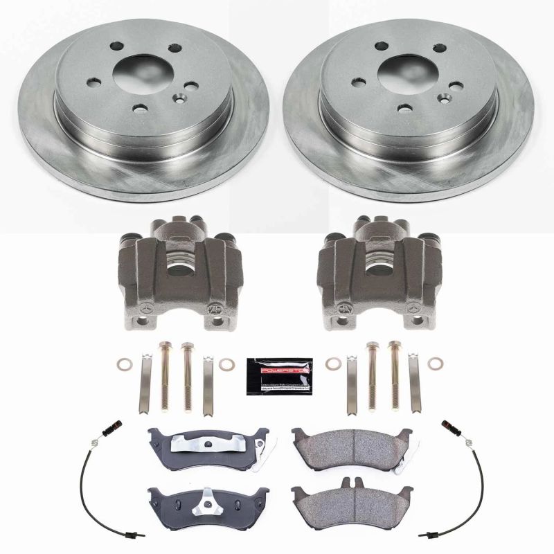 Mercedes-Benz ML320 Brake Kit - Rear - PowerStop - Autospecialty Rotors + Evolution Ceramic Pads + Replacement Calipers - `98-`03