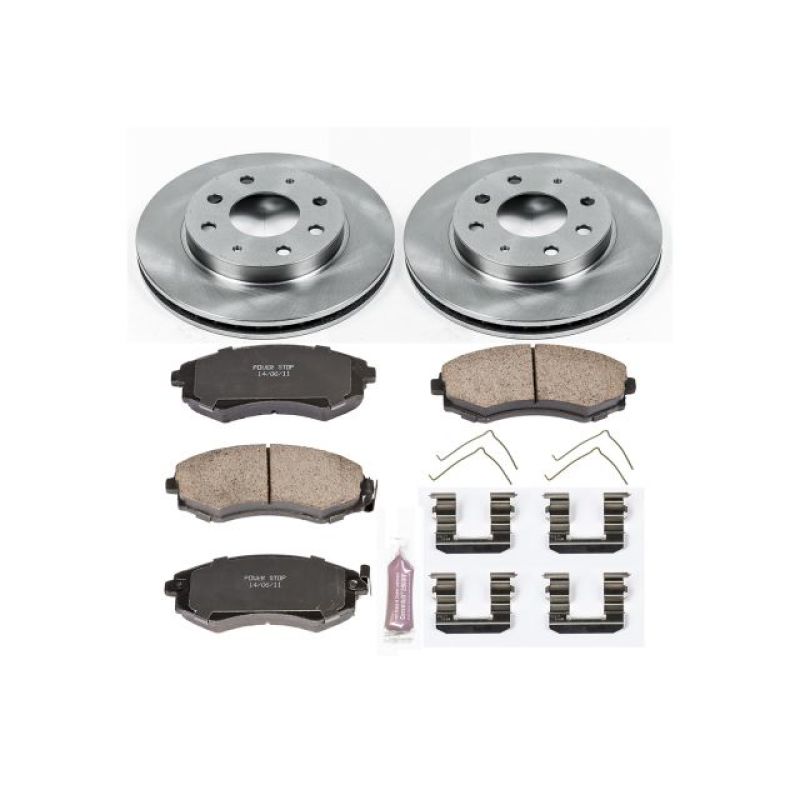 Hyundai Elantra Brake Kit - Front - PowerStop - Z17 Evolution Plus - `98-`01