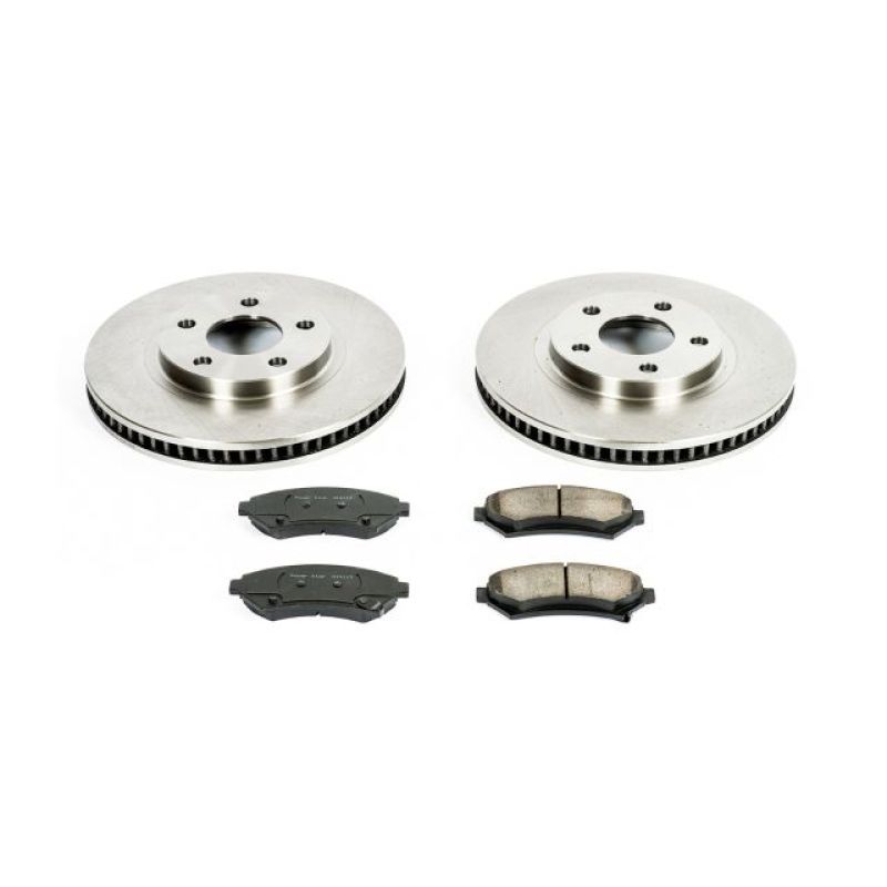 Buick LeSabre Brake Kit - Front - PowerStop - Z17 Evolution Plus Ceramic Pads + Autospecialty Rotors - `00-`04