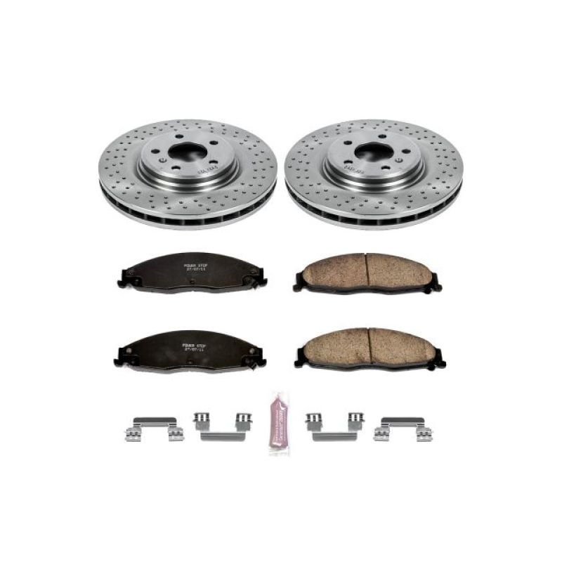 Pontiac Grand Prix Brake Kit - Front - PowerStop - Z17 Evolution Plus Ceramic Pads + Autospecialty Rotors - `05-`08 Pontiac Grand Prix Brake Kit - Front - PowerStop - Z17 Evolution Plus Ceramic Pads + Autospecialty Rotors - `05-`08