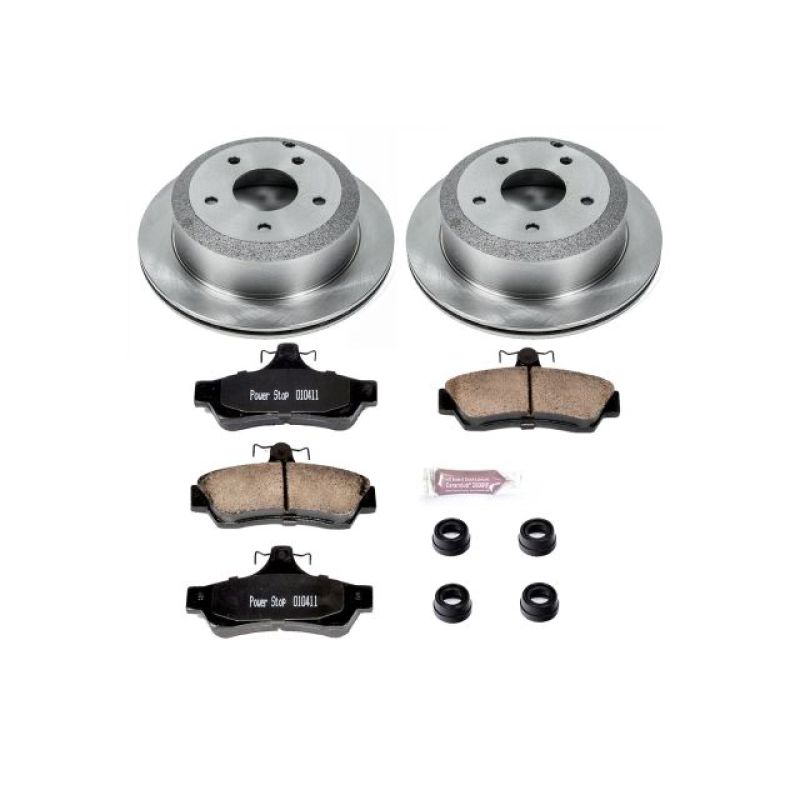 Pontiac GTO Brake Kit - Rear - PowerStop - Autospecialty Rotors + Z17 Evolution Plus Ceramic Pads - `05-`06