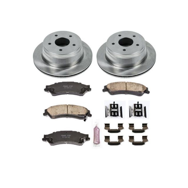 Chevrolet Blazer Brake Kit - Rear - PowerStop - Autospecialty Rotors + Z17 Evolution Ceramic Pads - `97-`05