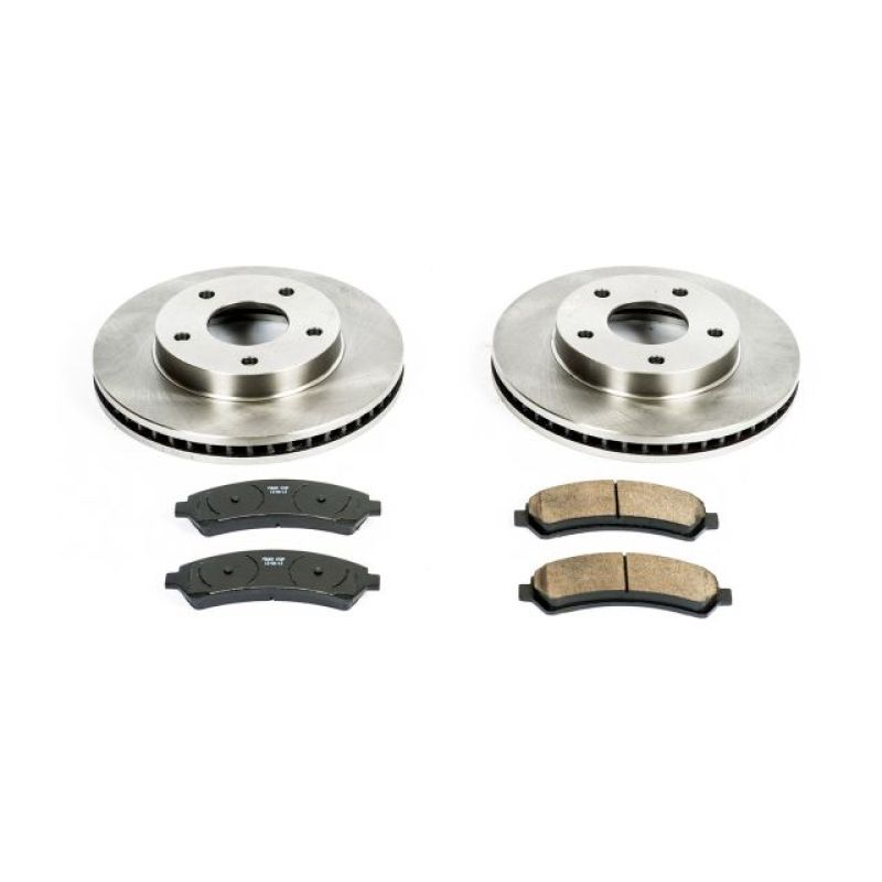 Chevrolet Blazer Brake Kit - Front - PowerStop - Z17 Stock Replacement Rotors + Z17 Evolution Plus Ceramic Pads - `97-`05
