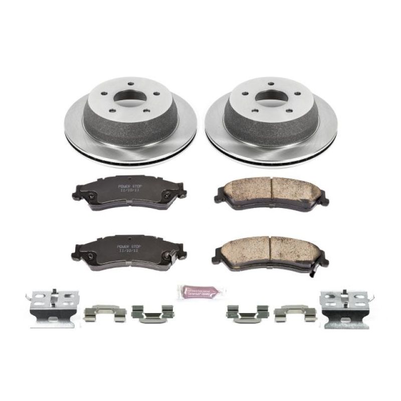 Chevrolet Blazer Brake Kit - Rear - PowerStop - Z17 Rotors + Evolution Plus Ceramic Pads - `98-`05