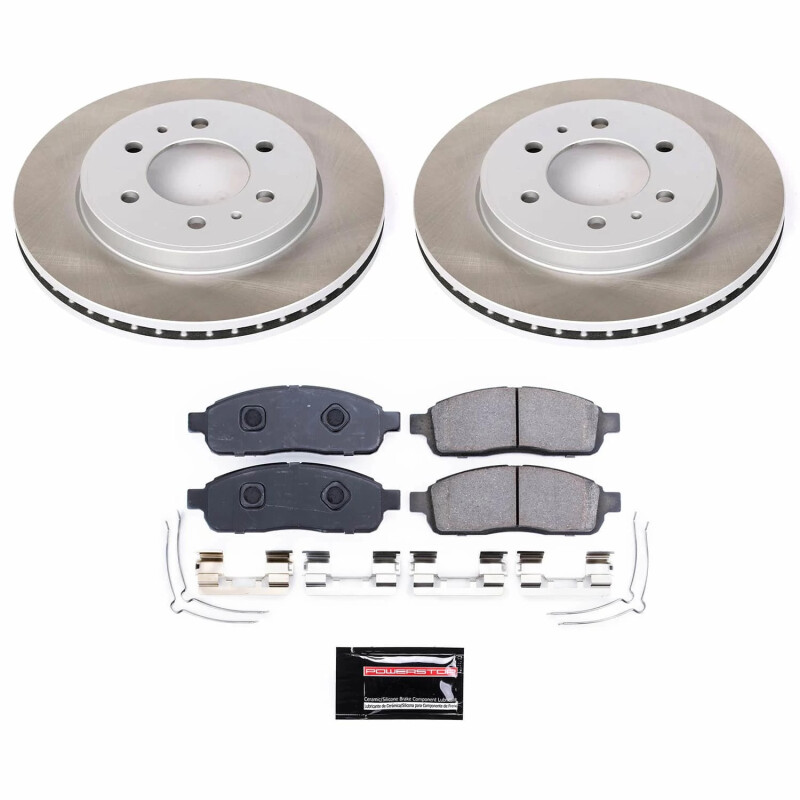 Nissan Maxima Brake Kit - Front + Rear - PowerStop - Z17 Evolution Plus Ceramic Pads + Autospecialty Rotors - `02-`03 Nissan Maxima Brake Kit - Front + Rear - PowerStop - Z17 Evolution Plus Ceramic Pads + Autospecialty Rotors - `02-`03