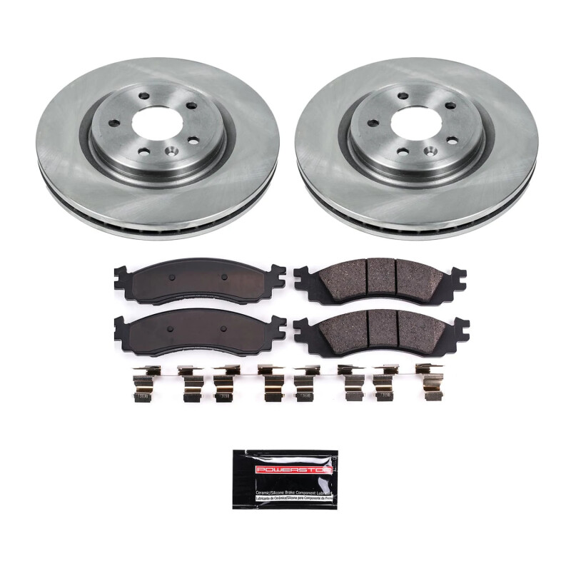 Mercedes-Benz S500 Brake Kit - Front + Rear - PowerStop - Autospecialty Rotors + Z17 Evolution Plus Ceramic Pads - `02-`03