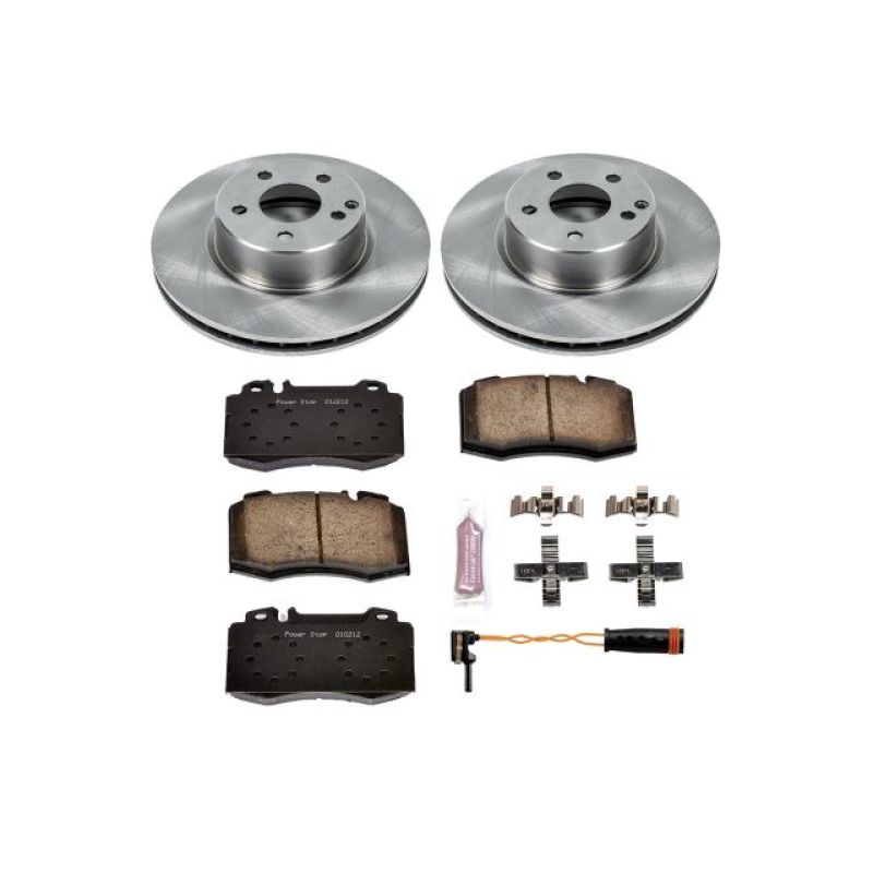 Mercedes-Benz CL500 Brake Kit - Front - PowerStop - Z17 Evolution Plus Ceramic Pads + Autospecialty Rotors - `03-`06