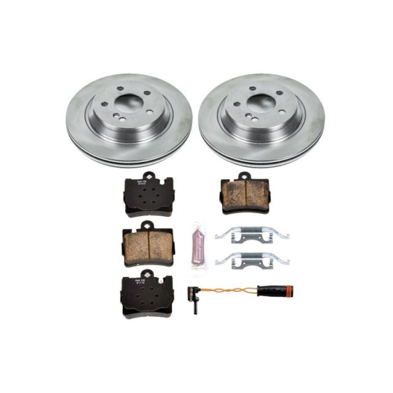 Mercedes-Benz S430 Brake Kit - Rear - PowerStop - Z17 Evolution Plus Ceramic Pads + Autospecialty Rotors - `00-`02