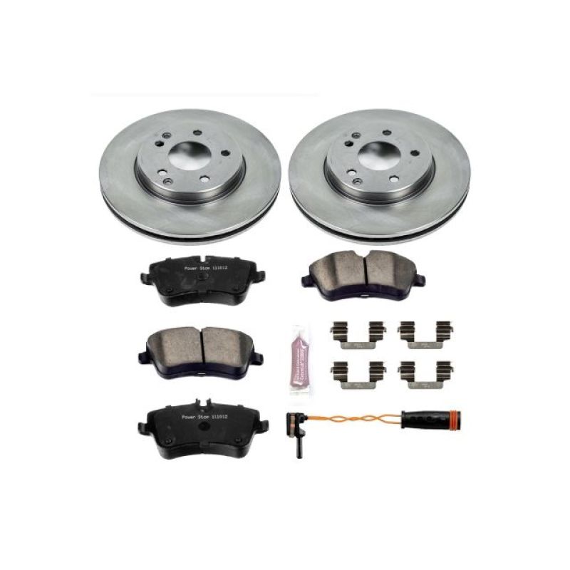 Mercedes-Benz C230 Brake Kit - Front - PowerStop - Autospecialty Rotors + Z17 Evolution Plus Ceramic Pads - `02-`05