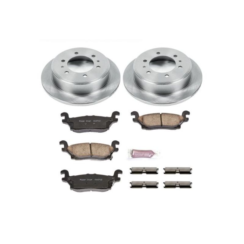 Hummer H3 Brake Kit - Rear - PowerStop - Z17 Evolution Plus Ceramic Pads + Autospecialty Rotors - `06-`10