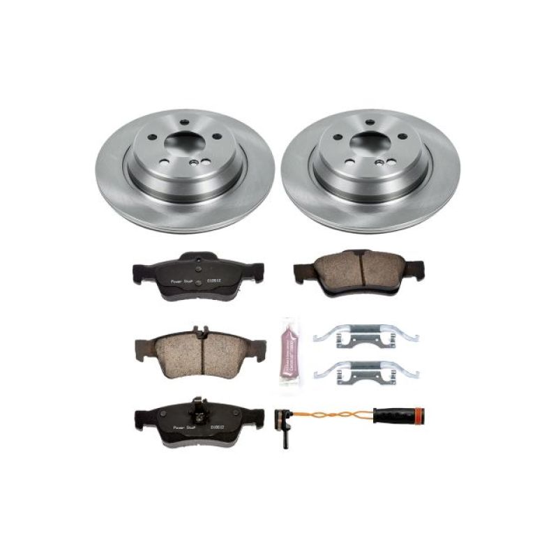 Mercedes-Benz S350 Brake Kit - Rear - PowerStop - Autospecialty Rotors + Z17 Evolution Plus Ceramic Pads - 2006
