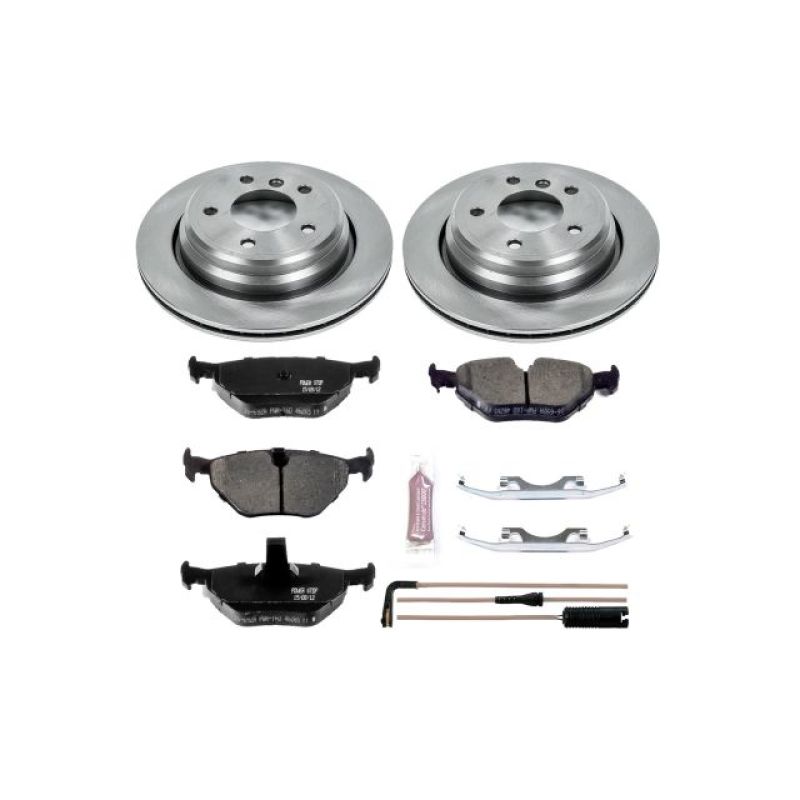 BMW 525i Brake Kit - Rear - PowerStop - Z17 Evolution Plus Ceramic Pads + Autospecialty Rotors - `01-`03