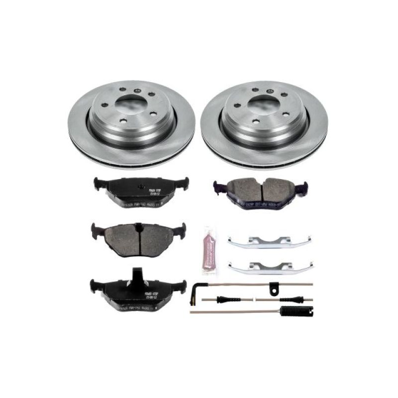 BMW 525i Brake Kit - Rear - PowerStop - Z17 Evolution Plus Ceramic Pads + Autospecialty Rotors - `01-`03