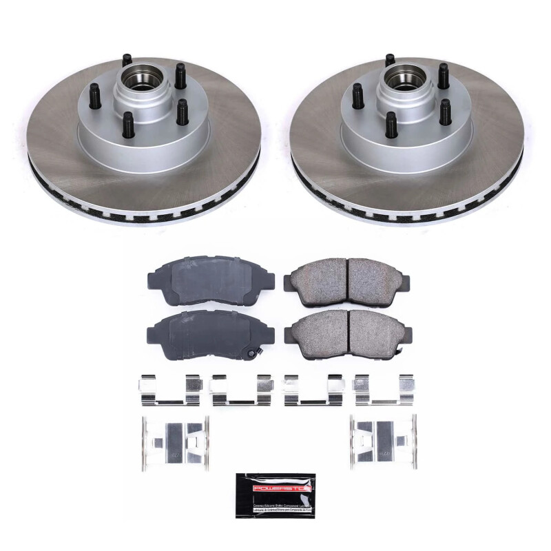 Mercedes-Benz E500 Brake Kit - Front + Rear - PowerStop - Z17 Stock Replacement + Autospecialty - `04-`05