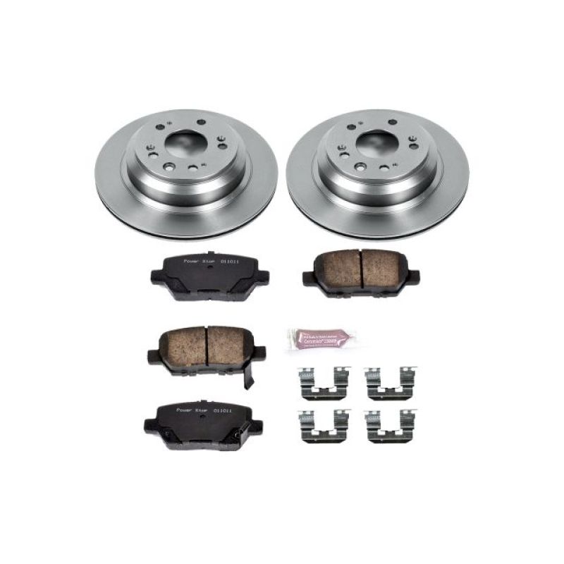 Acura RL Brake Kit - Rear - PowerStop - Autospecialty Rotors + Z17 Evolution Plus Ceramic Pads - `05-`12