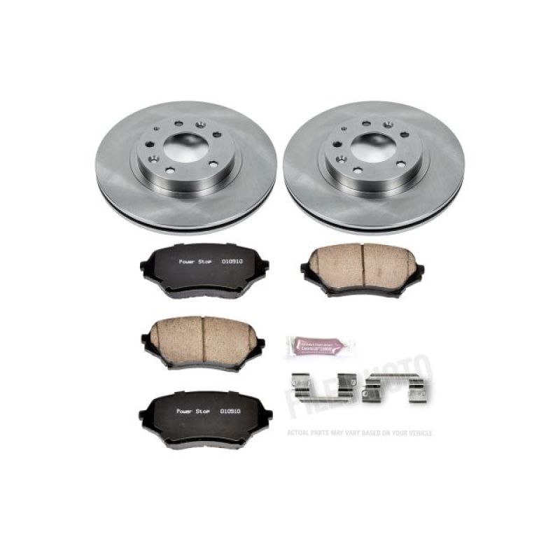 Mazda MX-5 Miata Brake Kit - Front - PowerStop - Z17 Evolution Plus Pads + Autospecialty Rotors - `06-`15