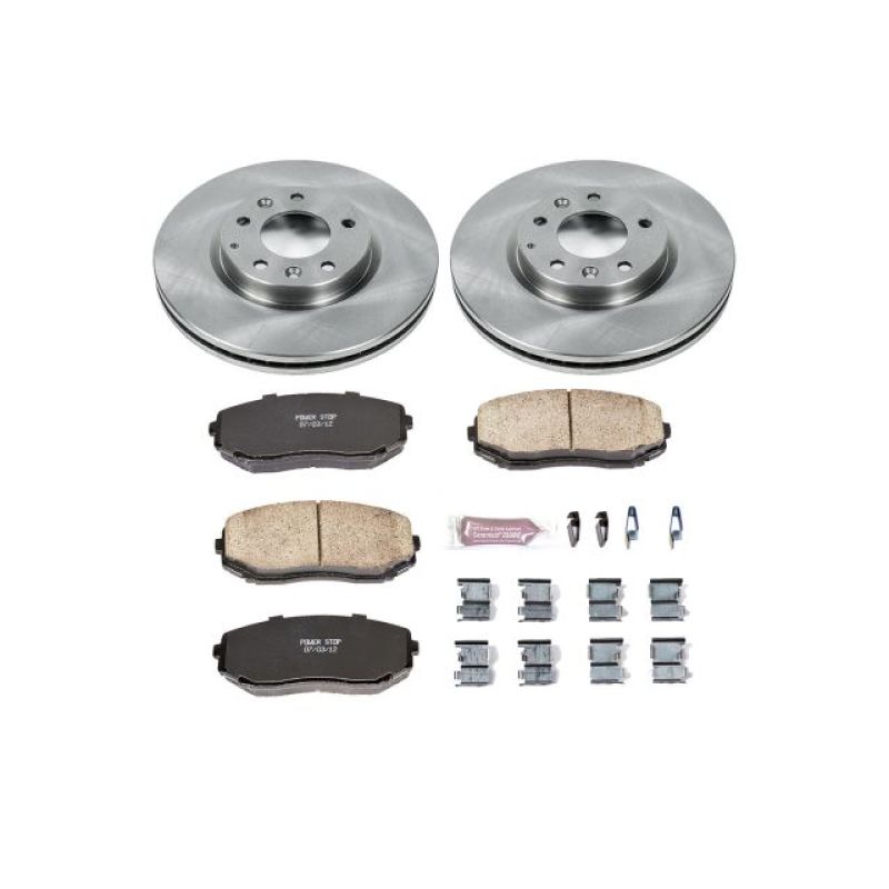 Mazda CX-7 Brake Kit - Front - PowerStop - Z17 Evolution Plus Ceramic Pads + Autospecialty Rotors - `07-`12