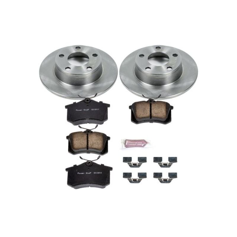 Audi A6 Quattro Brake Kit - Rear - PowerStop - Autospecialty Rotors + Z17 Evolution Plus Ceramic Pads - `99-`04
