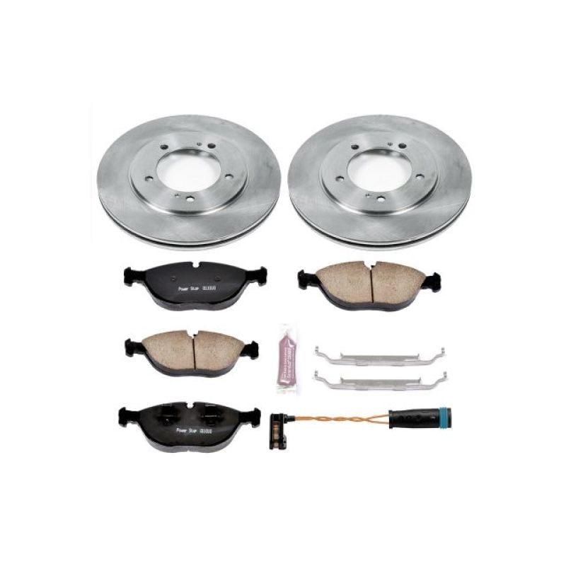 Mercedes-Benz E500 Brake Kit - Front - PowerStop - Z17 Stock Replacement Rotors + Z17 Evolution Plus Ceramic Pads - `04-`05