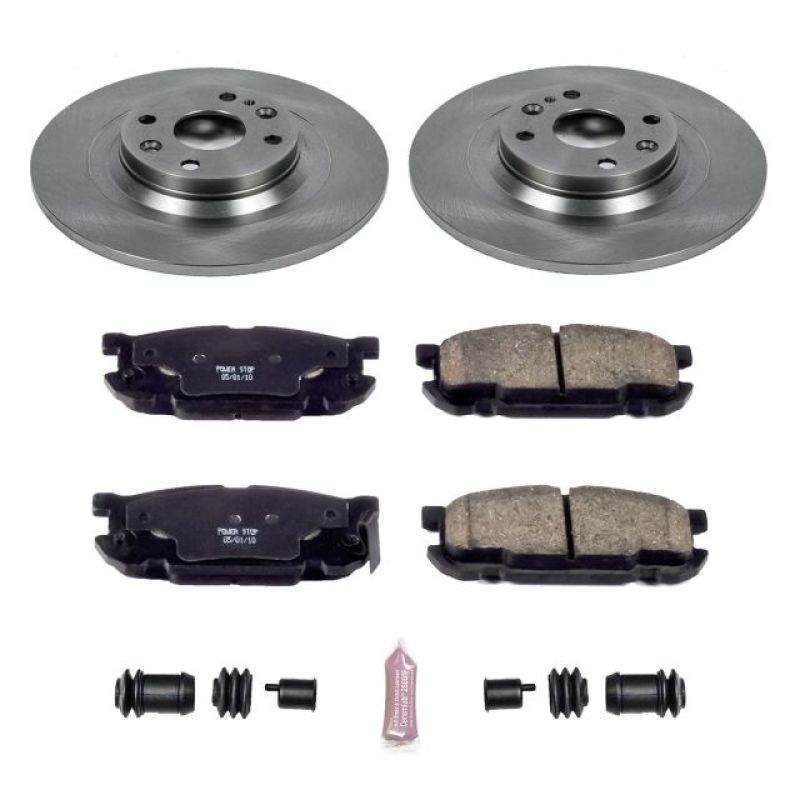 Mazda Miata Brake Kit - Rear - PowerStop - Z17 Rotors + Z17 Evolution Plus Ceramic Pads - `01-`05