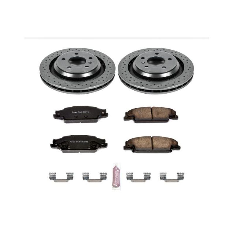 Pontiac Grand Prix Brake Kit - Rear - PowerStop - Z17 Evolution Plus Ceramic Pads + Autospecialty Rotors - `05-`08 Pontiac Grand Prix Brake Kit - Rear - PowerStop - Z17 Evolution Plus Ceramic Pads + Autospecialty Rotors - `05-`08