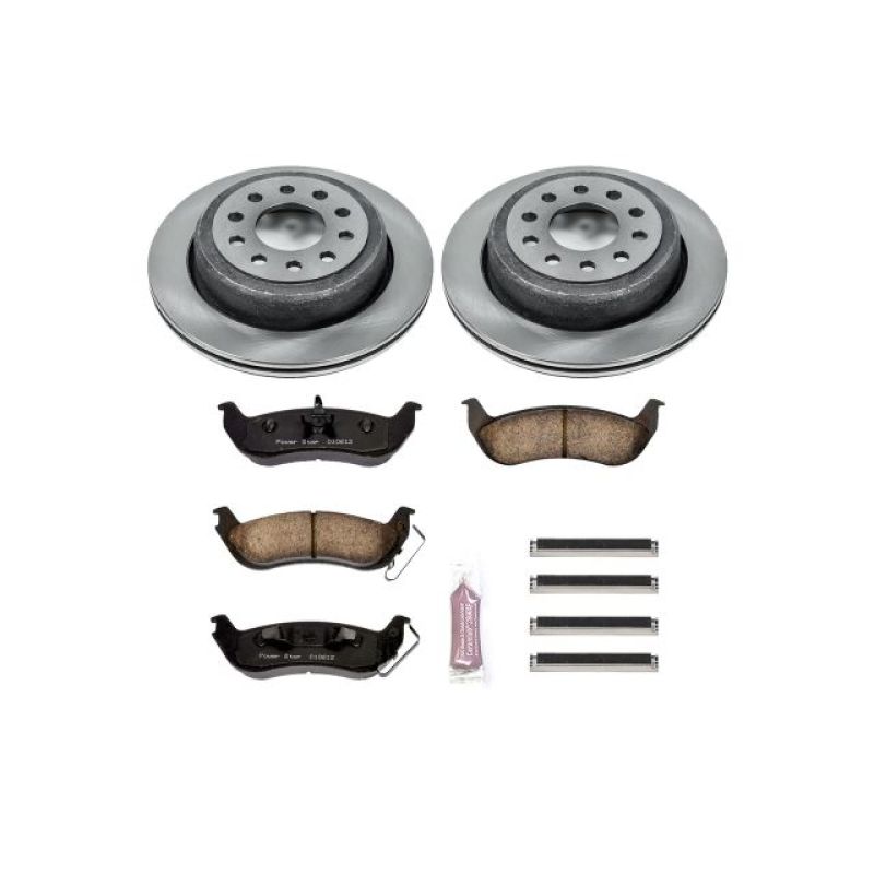 Lincoln Town Car Brake Kit - Rear - PowerStop - Z17 Evolution Plus Pads + Autospecialty Rotors - `03-`11