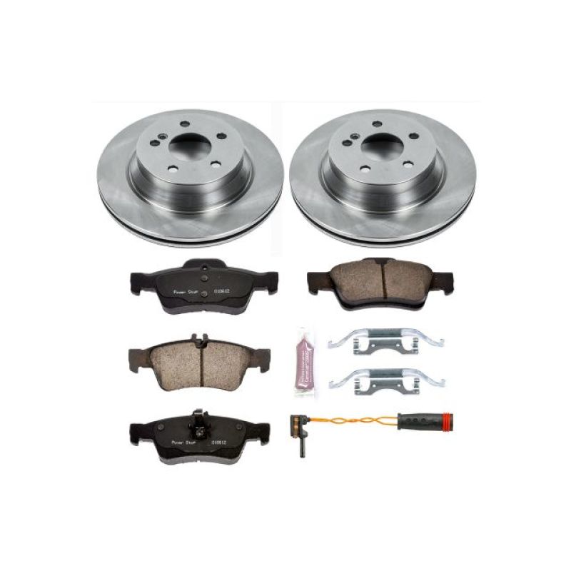 Mercedes-Benz E350 Brake Kit - Rear - PowerStop - Z17 Stock Replacement Rotors + Z17 Evolution Plus Ceramic Pads - `06-`09