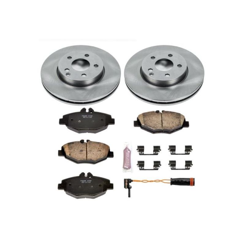 Mercedes-Benz E320 Brake Kit - Front - PowerStop - Z17 Stock Replacement Rotors + Z17 Evolution Plus Ceramic Pads - 2006