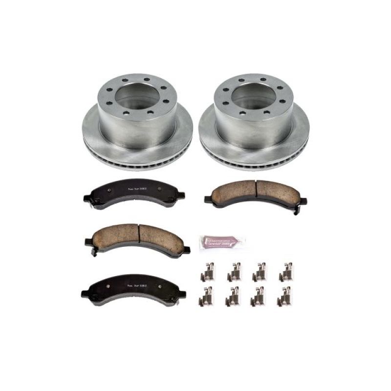 Chevrolet Express 3500 Brake Kit - Rear - PowerStop - Autospecialty Rotors + Z17 Evolution Plus Ceramic Pads - `03-`08
