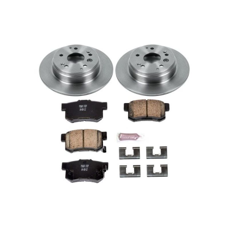 Acura TL Brake Kit - Rear - PowerStop - Autospecialty Rotors + Z17 Evolution Plus Ceramic Pads - `04-`08