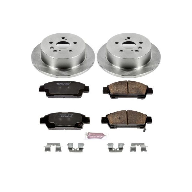 Toyota Sienna Brake Kit - Rear - PowerStop - Z17 Stock Replacement - `04-`10