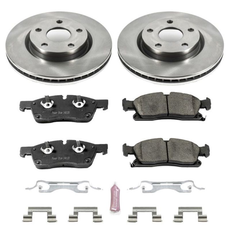 Pontiac G8 Brake Kit - Front - PowerStop - Z17 Evolution Plus Ceramic Pads + Autospecialty Rotors - `08-`09 Pontiac G8 Brake Kit - Front - PowerStop - Z17 Evolution Plus Ceramic Pads + Autospecialty Rotors - `08-`09