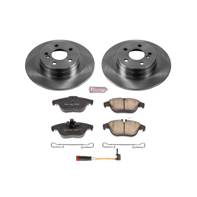 Mercedes-Benz C250 Brake Kit - Rear - PowerStop - Z17 Evolution Plus Ceramic Pads + Autospecialty Rotors - `12-`15