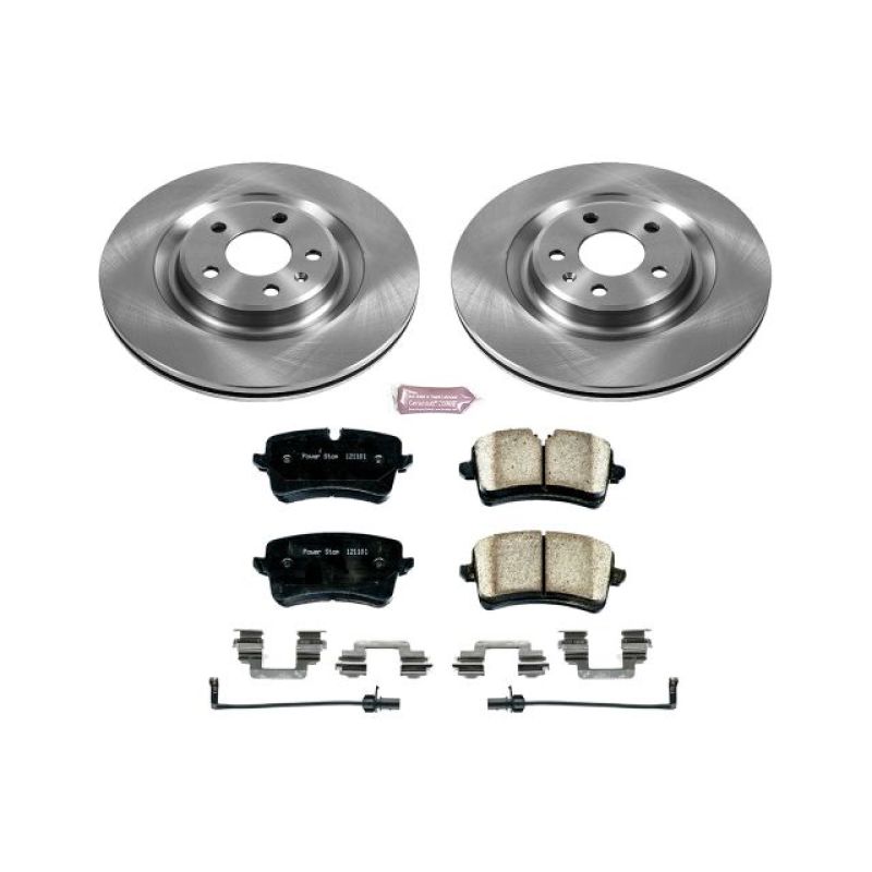 Audi A7 Quattro Brake Kit - Rear - PowerStop - Z17 Evolution Plus Ceramic Pads + Autospecialty Rotors - 2012
