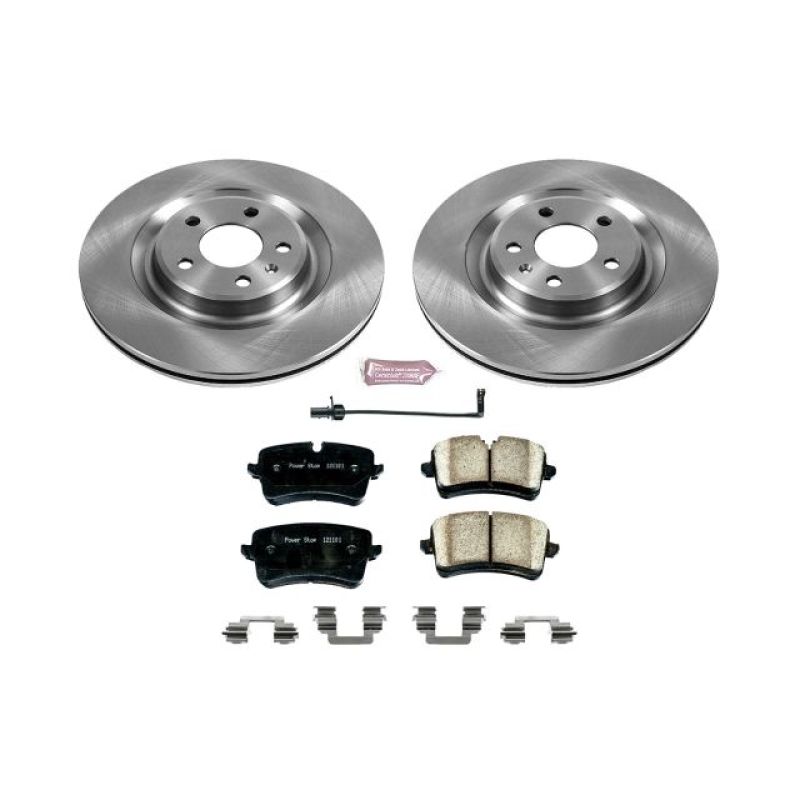 Audi A6 Brake Kit - Rear - PowerStop - Z17 Evolution Plus Ceramic Pads + Autospecialty Rotors - `14-`18