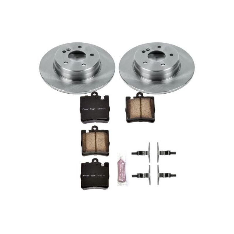 Mercedes-Benz C240 Brake Kit - Rear - PowerStop - Autospecialty Rotors + Z17 Evolution Plus Ceramic Pads - `03-`05
