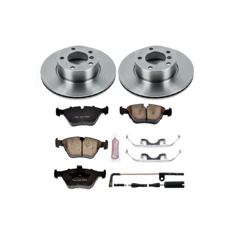 BMW 525i Brake Kit - Front - PowerStop - OE Replacement Rotors + Z17 Evolution Plus Ceramic Pads - `01-`03