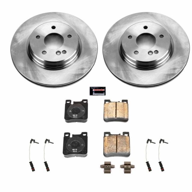 Mercedes-Benz C43 AMG Brake Kit - Rear - PowerStop - Z17 Evolution Plus + Autospecialty Rotors - `98-`00