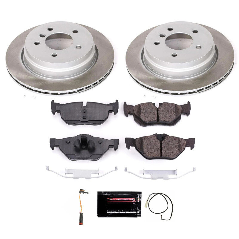Mercedes-Benz CLK550 Brake Kit - Front + Rear - PowerStop - Autospecialty Rotors + Z17 Evolution Plus Ceramic Pads - `07-`09